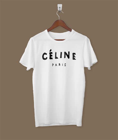 celine paris tee|Celine t shirt original.